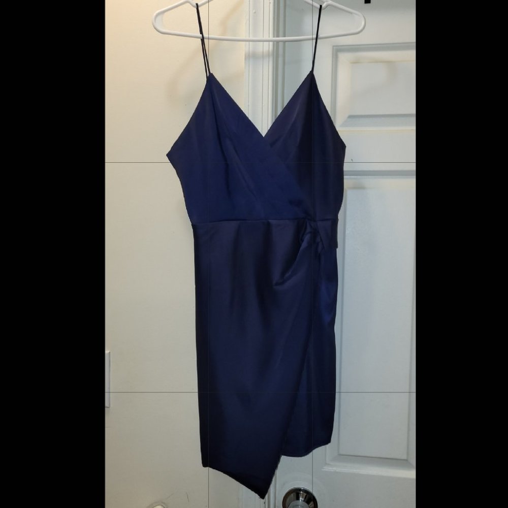 NWT! Blue Cocktail Strapless Dress